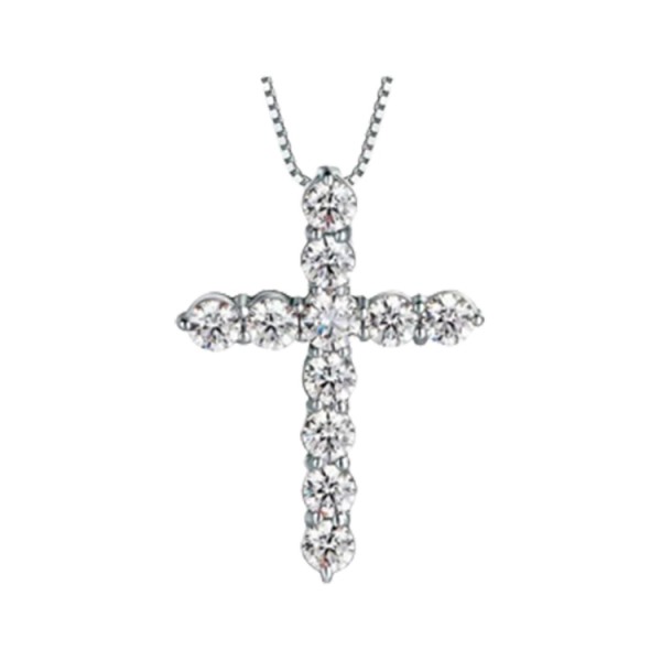 Moissanite Cross Necklace