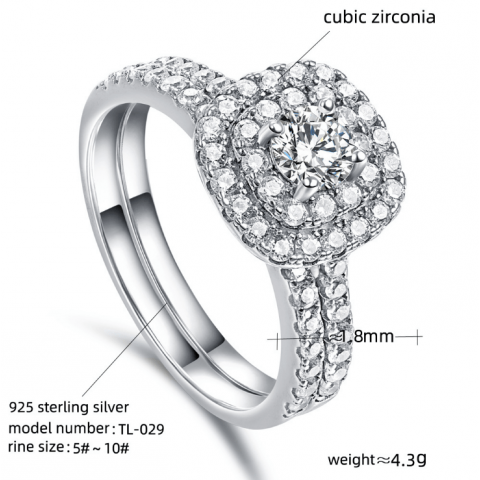 s925 sterling silver 2in1 ring
