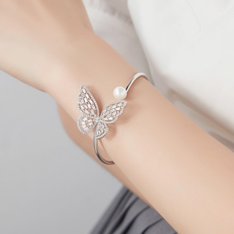 ins influencers recommend styles zircon butterfly bracelet butterfly ring