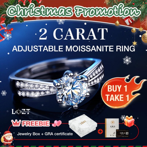 2 Carat Adjustable Ring