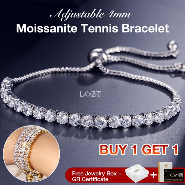 Adjustable 4mm Tennis Bracelet