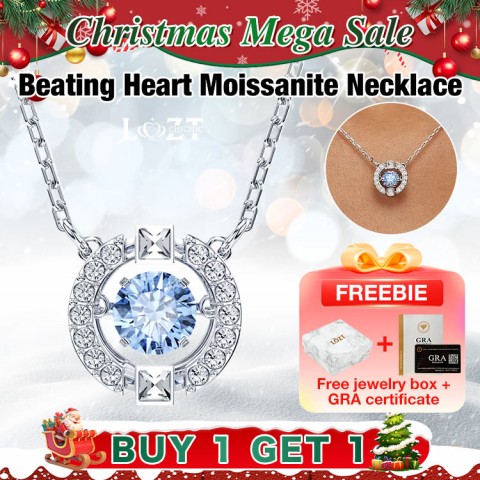 Beating Heart Moissanite Necklace