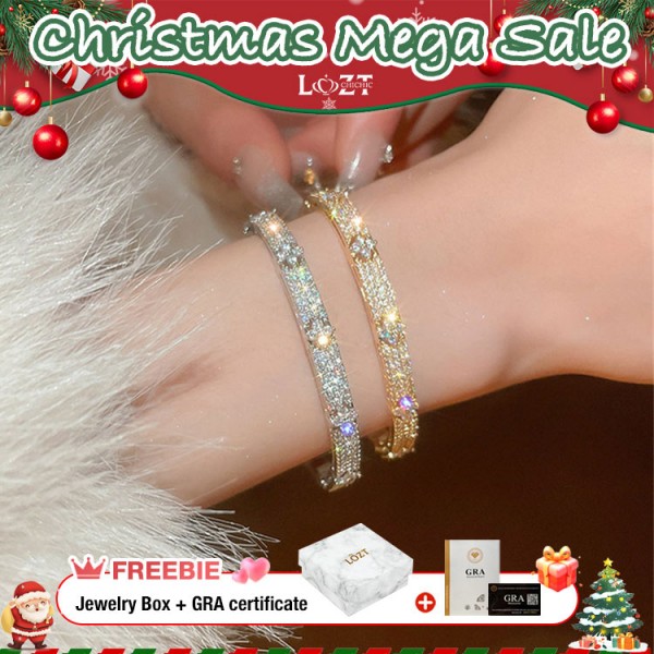 Four-leaf clover  Moissanite bracelet