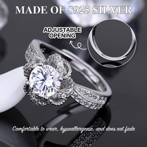 Moissanite bouquet ring