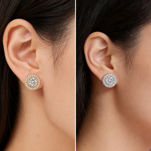 Moissanite Starry Sky Earrings