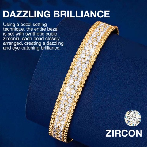 Starry Sky Micro-set Zircon Bangle