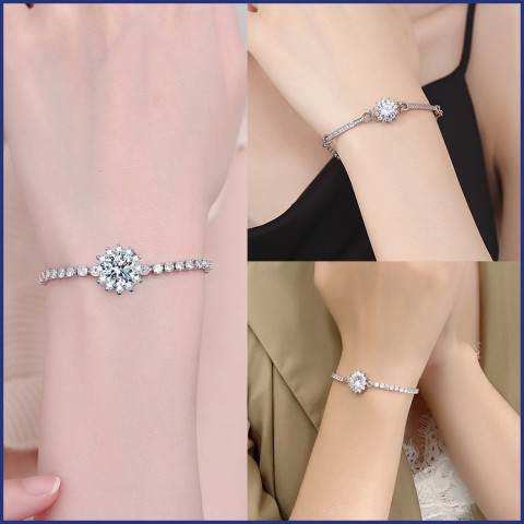 Sunflower Moissanite Bracelet