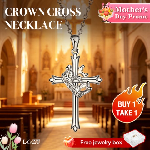 Crown Cross necklace