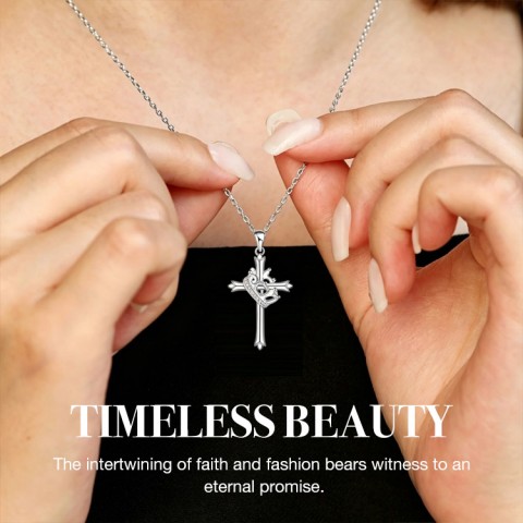 Crown Cross necklace