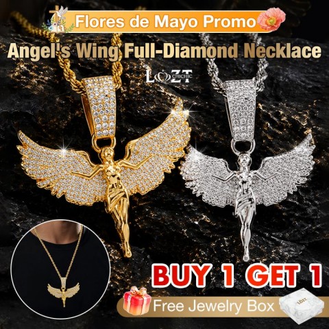 Angels Wing Full-Diamond Necklace