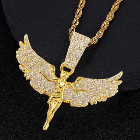 Angels Wing Full-Diamond Necklace