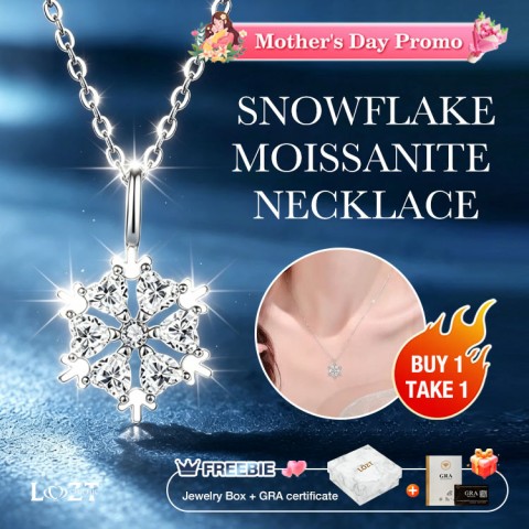 Snowflake Moissanite Necklace