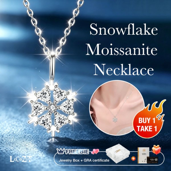 Snowflake Moissanite Necklace