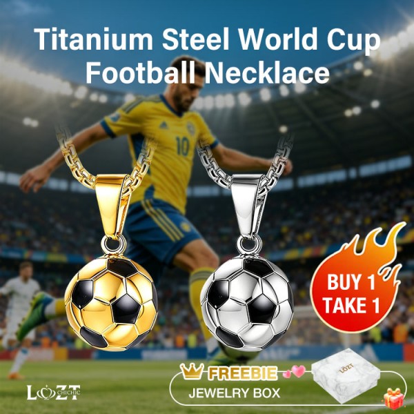 Titanium Steel World Cup Football Necklace