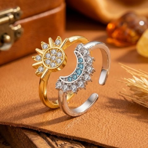 Sun Moon Matching Magnetic Jewelry Set