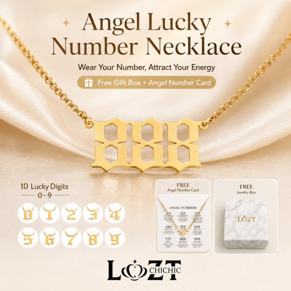 Angel Lucky Number Necklace