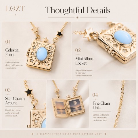 Vows Album Necklace