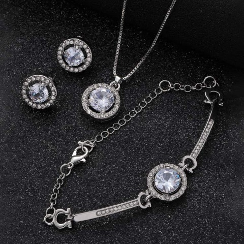 Full Diamond Holy Light Jewelry Set