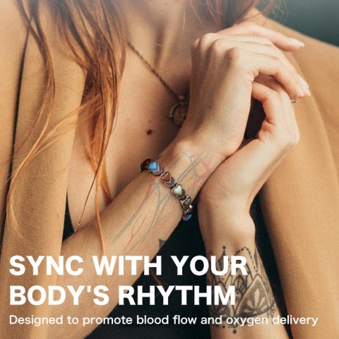 Heart-shaped Gaussian full Magnetic bracelet