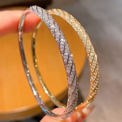 Gold Rhombus Star Zircon Bracelet