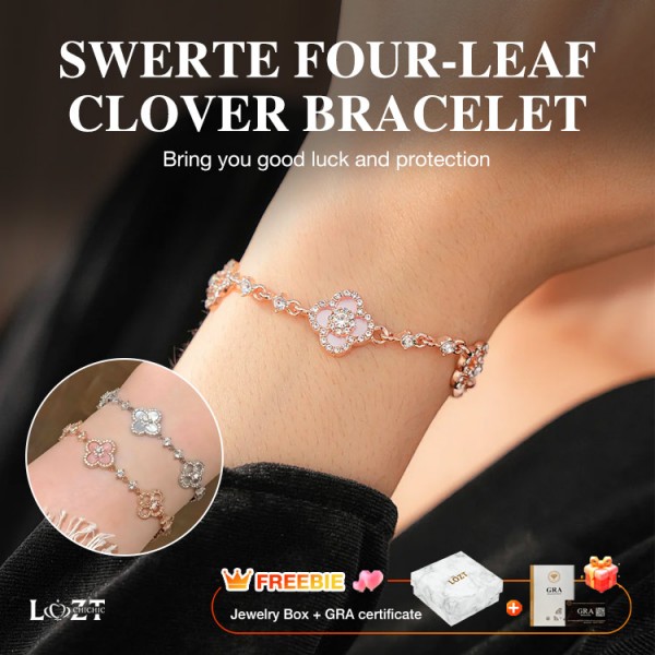 Swerte four-leaf clover Bracelet