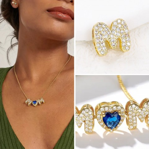 Mom 12 Birthstone necklace