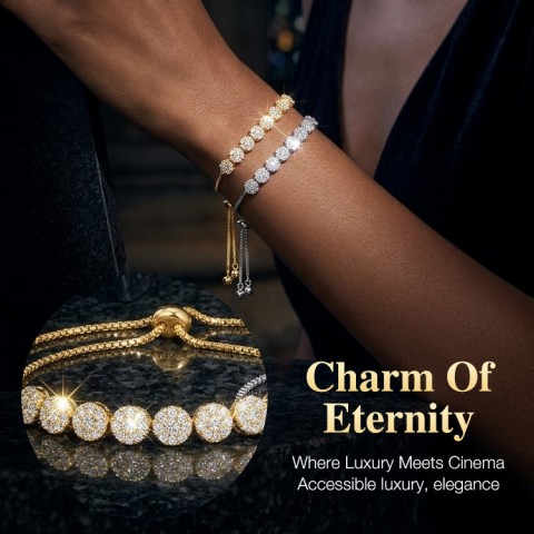 Flower Moissanite bracelet