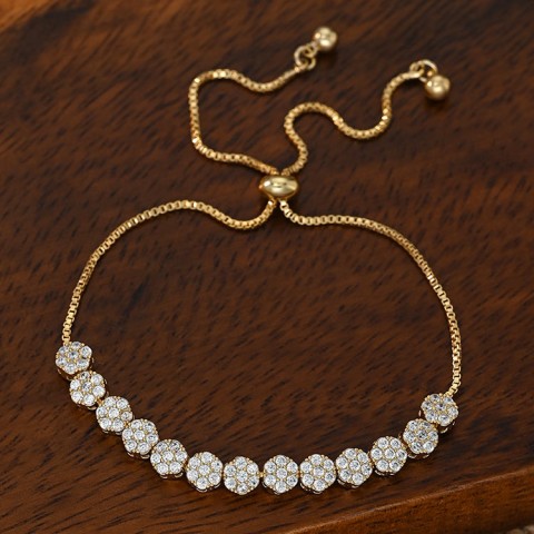 Flower Moissanite bracelet