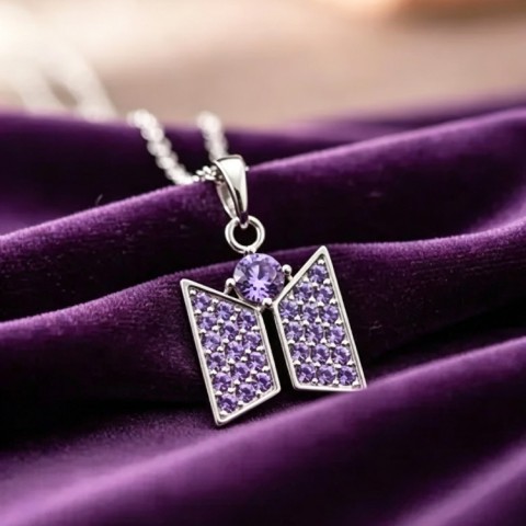 BTS Lightstick Necklace Set