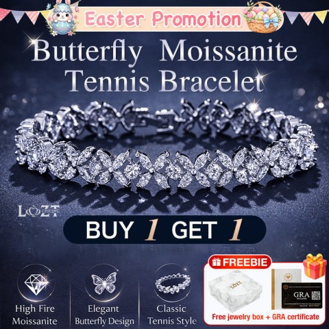 Butterfly  Moissanite Tennis Bracelet