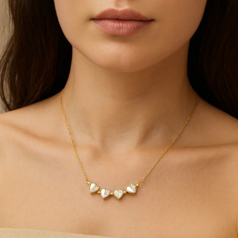 Open-Heart Moissanite Necklace