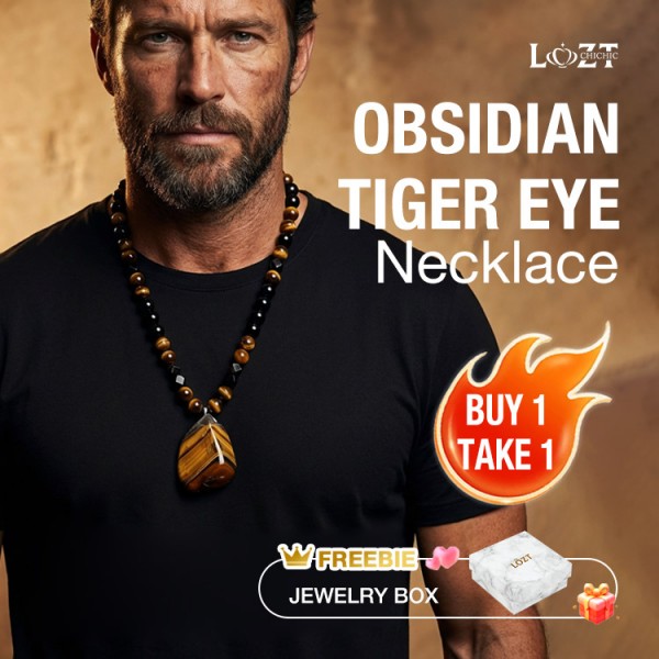 Obsidian Tiger Eye Necklace