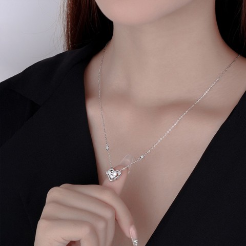 Sugar cube starry heart ring