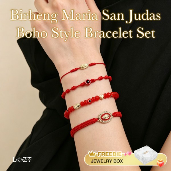 Birheng Maria San Judas Boho Style Bracelet Set