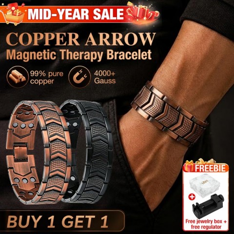 Copper Arrow Magnetic Therapy Bracelet