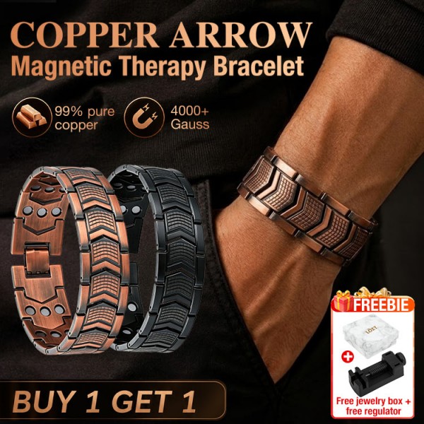 Copper Arrow Magnetic Therapy Bracelet