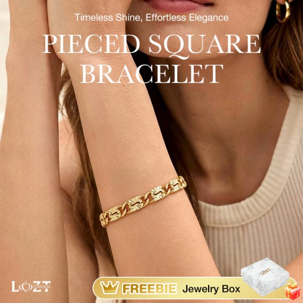 Pieced Square Bracelet