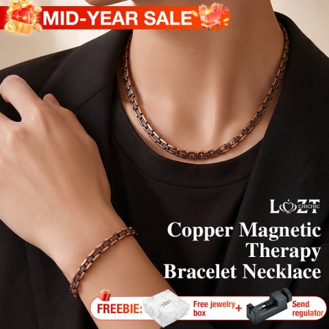 Copper Magnetic Necklace Set