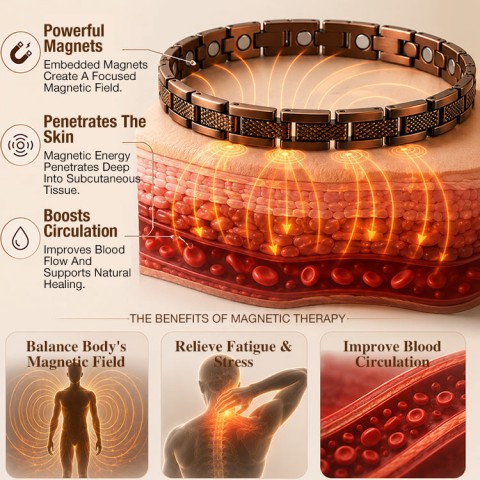 Copper Magnetic Necklace Set
