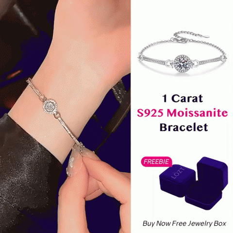 Moissanite bracelet 1 carat