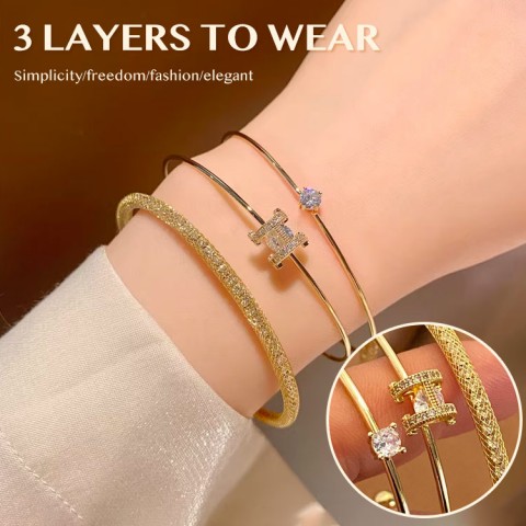 3-in-1 zircon bracelet