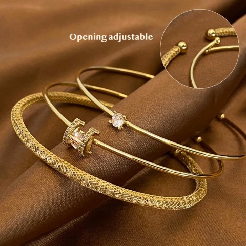 3-in-1 zircon bracelet