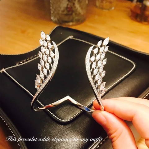 Angel Wings Ring Bracelet Set