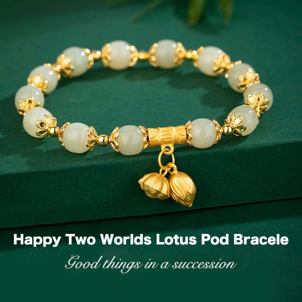 Happy Two Worlds Lotus Pod Bracelet