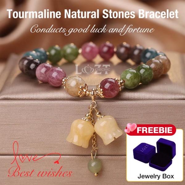 Tourmaline Natural Stones Bracelet
