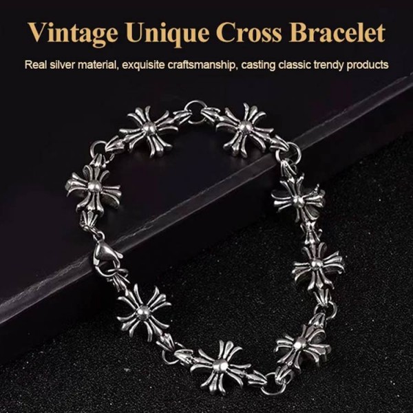 Vintage Unique Cross Bracelet
