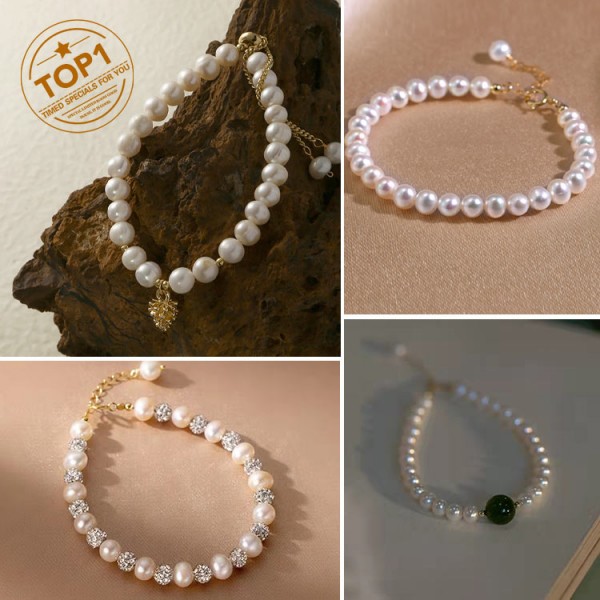 Pearl Bracelet Set..