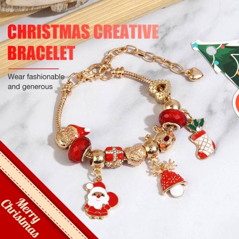 Santa Claus Christmas Tree Bracelet Creative Fashion Personality Style Jewelry