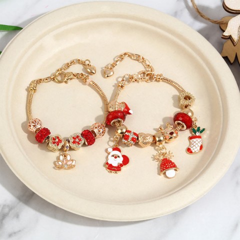 Santa Claus Christmas Tree Bracelet Creative Fashion Personality Style Jewelry