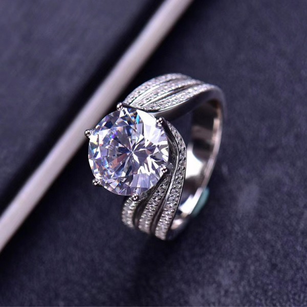 5 carat moissanite ring..